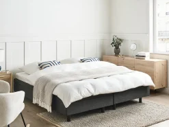 Letto regolabile senza testiera Tessuto DUKE 180 x 200 cm Grigio scuro