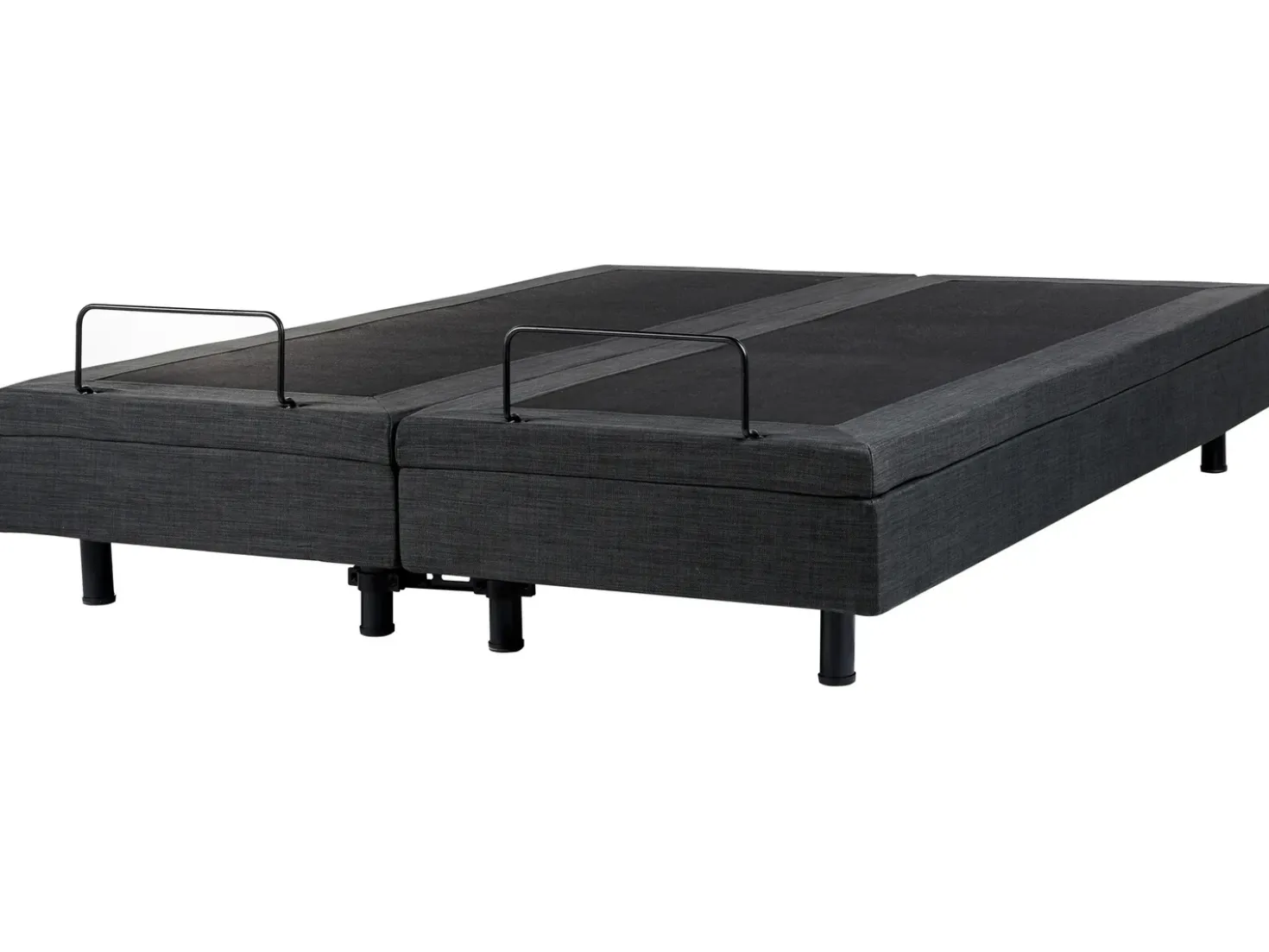 Letto regolabile senza testiera Tessuto DUKE 180 x 200 cm Grigio scuro