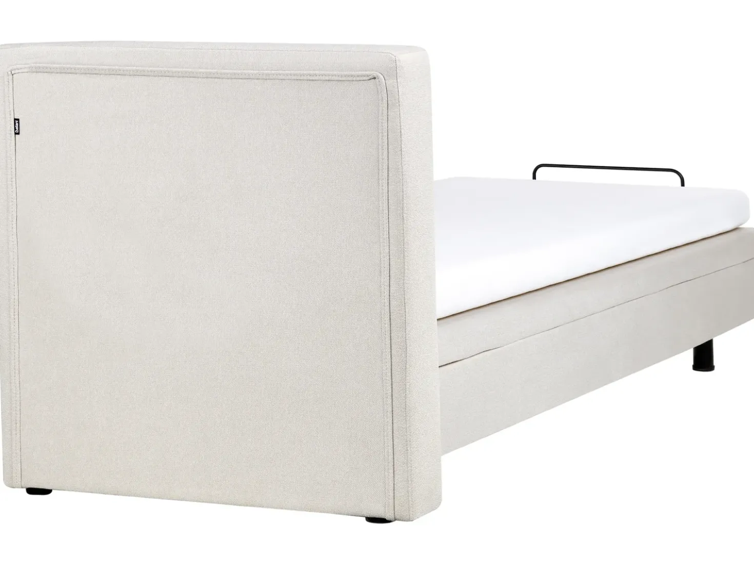 Letto regolabile Tessuto DUKE 90 x 200 cm Beige chiaro