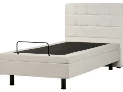 Letto regolabile Tessuto DUKE 90 x 200 cm Beige chiaro