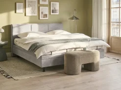 Letto regolabile Tessuto VICEROY 180 x 200 cm Grigio chiaro