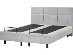Letto regolabile Tessuto VICEROY 180 x 200 cm Grigio chiaro