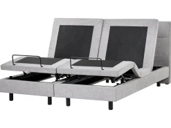Letto regolabile Tessuto VICEROY 180 x 200 cm Grigio chiaro