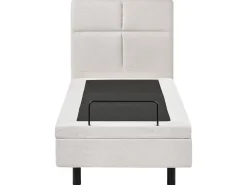 Letto regolabile Tessuto VICEROY 90 x 200 cm Beige chiaro