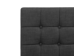 Letto regolabile Tessuto DUKE 90 x 200 cm Grigio scuro