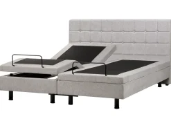 Letto regolabile Tessuto DUKE 180 x 200 cm Grigio chiaro