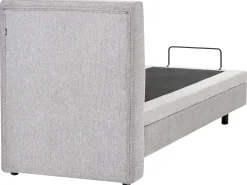 Letto regolabile Tessuto VICEROY 90 x 200 cm Grigio chiaro
