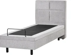 Letto regolabile Tessuto VICEROY 90 x 200 cm Grigio chiaro