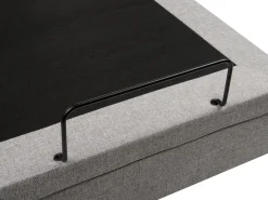 Letto regolabile Tessuto VICEROY 90 x 200 cm Grigio chiaro
