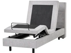 Letto regolabile Tessuto VICEROY 90 x 200 cm Grigio chiaro