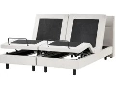 Letto regolabile Tessuto VICEROY 180 x 200 cm Beige chiaro