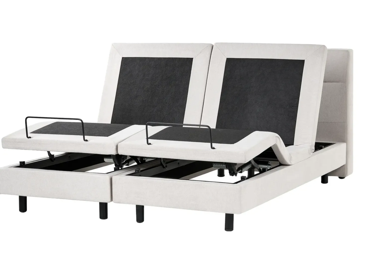 Letto regolabile Tessuto VICEROY 180 x 200 cm Beige chiaro