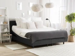 Letto regolabile Tessuto DUKE 180 x 200 cm Grigio scuro