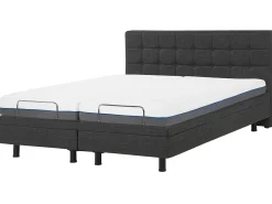 Letto regolabile Tessuto DUKE 180 x 200 cm Grigio scuro