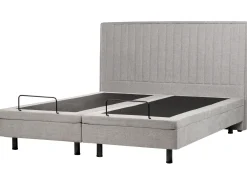 Letto regolabile Tessuto CASTELLAN 180 x 200 cm Grigio chiaro
