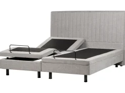 Letto regolabile Tessuto CASTELLAN 180 x 200 cm Grigio chiaro