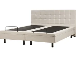Letto regolabile Tessuto DUKE 180 x 200 cm Beige chiaro