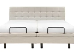 Letto regolabile Tessuto DUKE 180 x 200 cm Beige chiaro