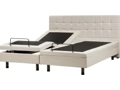 Letto regolabile Tessuto DUKE 180 x 200 cm Beige chiaro