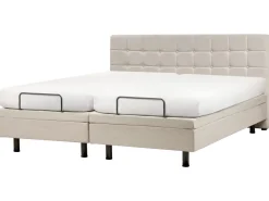 Letto regolabile Tessuto DUKE 180 x 200 cm Beige chiaro