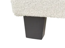 Letto senza testata Bouclé ROANNE 90 x 200 cm Beige chiaro