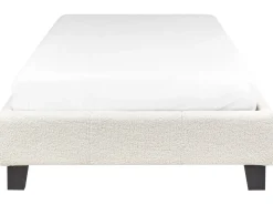 Letto senza testata Bouclé ROANNE 90 x 200 cm Beige chiaro