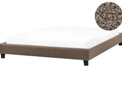 Letto senza testata Bouclé ROANNE 180 x 200 cm Tortora
