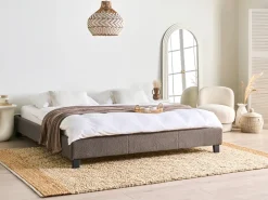 Letto senza testata Bouclé ROANNE 180 x 200 cm Tortora