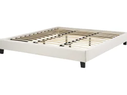Letto senza testata Bouclé ROANNE 180 x 200 cm Beige chiaro