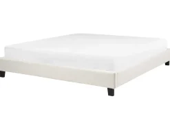 Letto senza testata Bouclé ROANNE 180 x 200 cm Beige chiaro