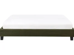 Letto senza testata Bouclé ROANNE 180 x 200 cm Verde scuro