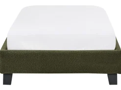 Letto senza testata Bouclé ROANNE 90 x 200 cm Verde scuro