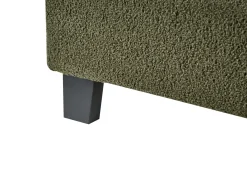 Letto senza testata Bouclé ROANNE 90 x 200 cm Verde scuro
