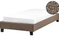 Letto senza testata Bouclé ROANNE 90 x 200 cm Tortora