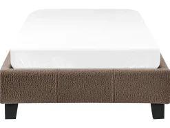 Letto senza testata Bouclé ROANNE 90 x 200 cm Tortora