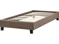 Letto senza testata Bouclé ROANNE 90 x 200 cm Tortora