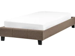 Letto senza testata Bouclé ROANNE 90 x 200 cm Tortora