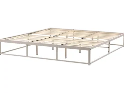 Letto senza testata Metallo VIRY 180 x 200 cm Beige chiaro