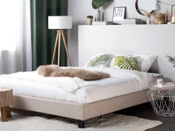 Letto senza testata Tessuto ROANNE 180 x 200 cm Beige