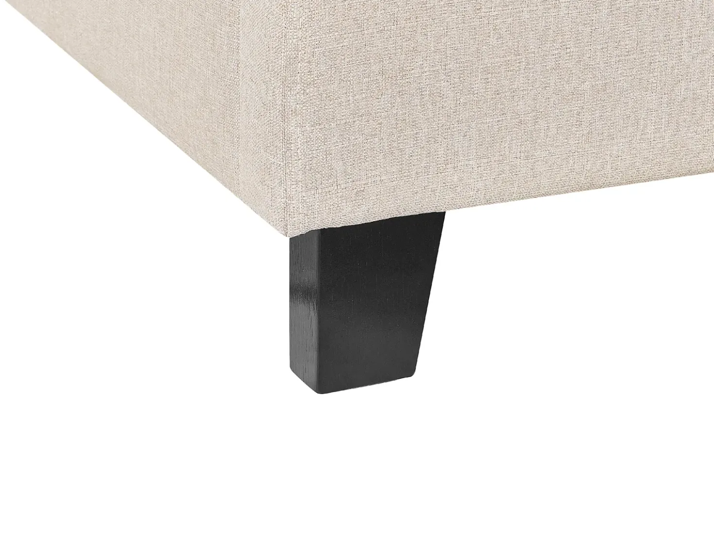 Letto senza testata Tessuto ROANNE 90 x 200 cm Beige