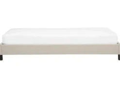 Letto senza testata Tessuto ROANNE 90 x 200 cm Beige