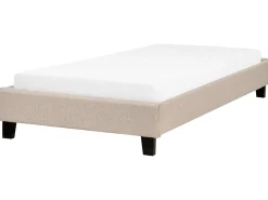 Letto senza testata Tessuto ROANNE 90 x 200 cm Beige