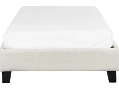 Letto senza testata Tessuto ROANNE 90 x 200 cm Beige chiaro