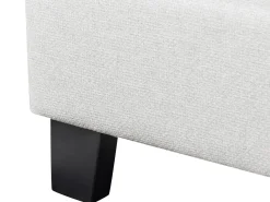 Letto senza testata Tessuto ROANNE 140 x 200 cm Grigio chiaro