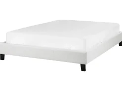 Letto senza testata Tessuto ROANNE 140 x 200 cm Grigio chiaro