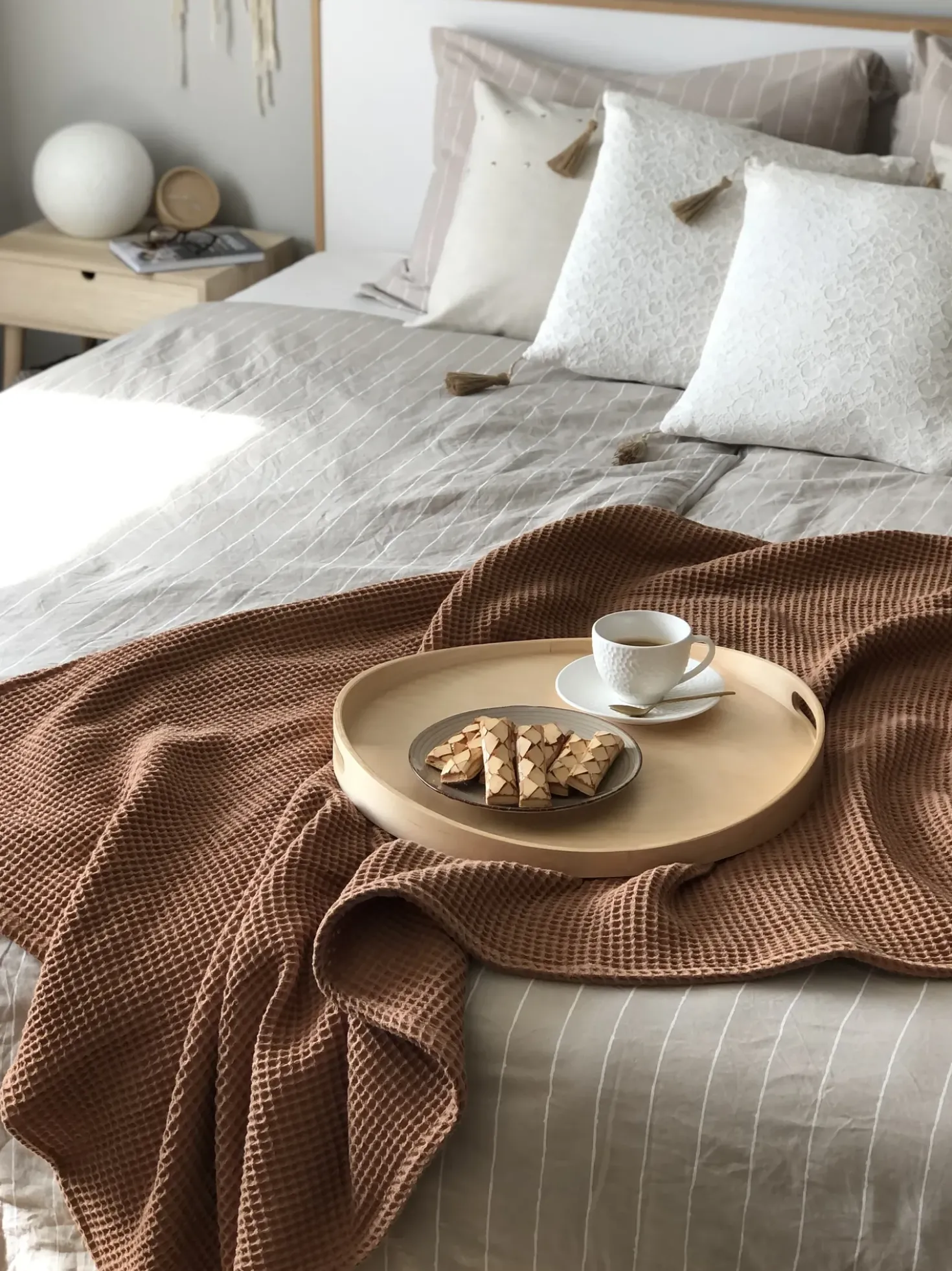 Letto SERRIS 180 x 200 cm Marrone chiaro