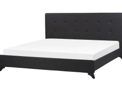 Letto Tessuto AMBASSADOR 180 x 200 cm Nero
