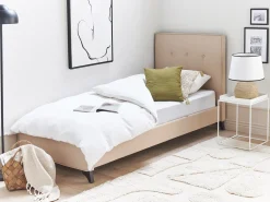 Letto Tessuto AMBASSADOR 90 x 200 cm Beige