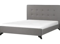 Letto Tessuto AMBASSADOR 140 x 200 cm Grigio