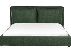 Letto Tessuto BAJONNA 180 x 200 cm Verde scuro